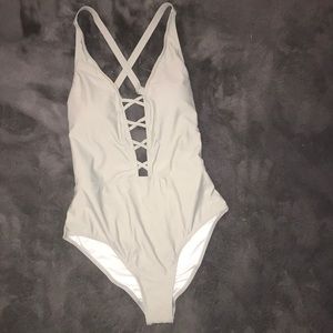 One piece bathing suit